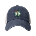 thumbnail image 2 of Boston Celtics Cowboy Mesh Baseball Cap Navy Blue One Size, 2 of 5