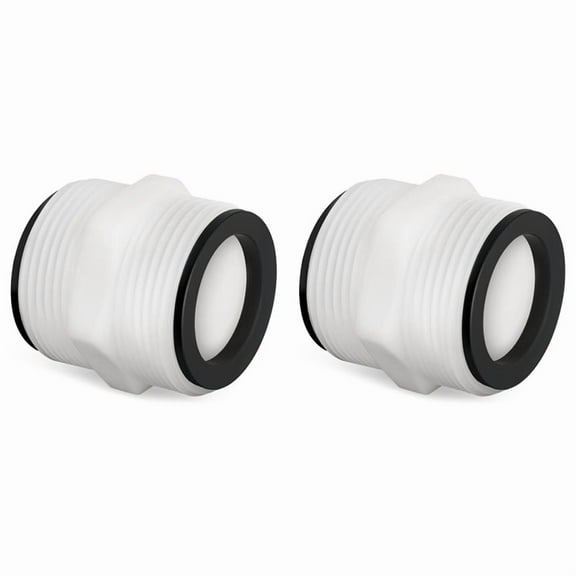 2pcs 1.5Inch to 1.5Inch Pool Hose Connector - Pool Hose Adapter for Above Ground Swimming Pool Hose and Filter Pumps,2 x Pool Hose Connector,White