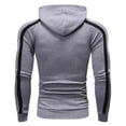 thumbnail image 3 of Hombres Casual Patchwork Deportes Con Capucha Blusa De Manga Larga Jersey Bolsillo Sudadera Pompotops oipoqjl17591, 3 of 3