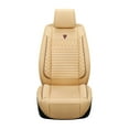 thumbnail image 4 of Maidao 2pcs Car Seat Cover Front Seats Only for Lexus for LS 2018-Present 2 Seats Leather Airbag Compatible Waterproof Front Set Cushion Protector Beige, 4 of 7