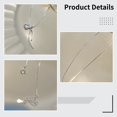thumbnail image 3 of Collar de lazo de plata esterlina Timcorr con colgante de lazo delicado plata 925 ajustable, 3 of 5