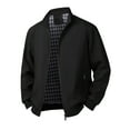 thumbnail image 5 of Men's Casual College Jacket - Lightweight Zip-Up Stand-Collar Jacket for Spring and Autumn Wear, Front Pocket Design, Polyester Regular Fit, 5 of 5