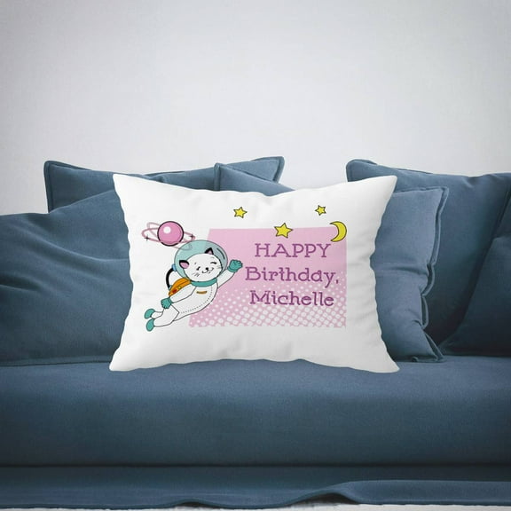 Personalized Birthday Pillow Case with Name