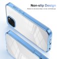 thumbnail image 5 of for iPhone 15 Plus Crystal Clear Case [Anti-Yellowing] Anti-Scratch Transparent Hard Back and Flexible Edge [Military Grade Drop Protection] Shockproof Phone Cover for iPhone 15 Plus, Blue, 5 of 8