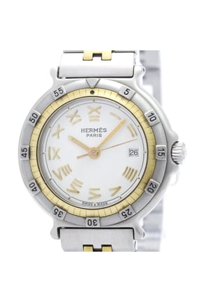 Pre-Owned HERMES Captain Nimo Gold Plated Steel Quartz Ladies Watch