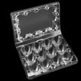 thumbnail image 3 of ZOENHOU 150 Pack 12 Cavity Plastic Quail Egg Cartons, Stackable Egg Storage Box, Egg Holder Bulk Cartons, Clear PVC, 3 of 6