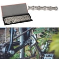 thumbnail image 2 of Bike Derailleur Chain Anti Rust 116 Links Accessory Waist Angle Design Chains Hybrid Cycle Outdoor, 2 of 8