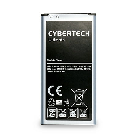 CyberTech High Capacity 2800mAh Replacement Battery for Samsung Galaxy S5 (One