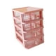 thumbnail image 5 of Organizador de escritorio con cajones transparentes, armario de almacenamiento, contenedor de escritorio versátil Rosa 4 Capas, 5 of 9