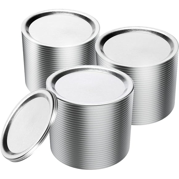 80-Count Regular Mouth Canning Lids - Split-Type Metal Mason Jar Lids for Canning - Food