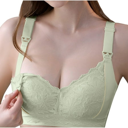 Womens Nursing Bra for Postpartum Breastfeeding  Easy Buckle Maternity Bra for Pregnancy Seamless Comfort Bralettes