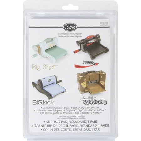 Sizzix BIGkick/Big Shot/Vagabond Cutting Pads 1 Pair-Standard 8.75"X6.125"X.125