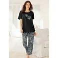 thumbnail image 5 of Dreams & Co. Plus Size Graphic Tee PJ Set, 5 of 6