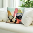 thumbnail image 3 of Liora Manne Frontporch Ski Patrol Indoor Outdoor Decorative Pillow Multi, 3 of 6