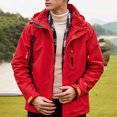 thumbnail image 2 of Men's Casual Jacket Windproof Detachable Winter Coat Outdoor Mountaineering Thick Warm Unisex Couples 2 in 1 Jacket, 2 of 2