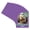 Purple Iris, variant on Pansy Purple Picture Frame Mat for 14x18 Frames - Oval Opening for 12x16 Photos - 1 Mat