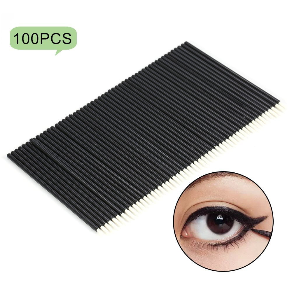 Tbest 50PCS/Set Disposable Eyeliner Brush Eyeshadow Applicator Eyes