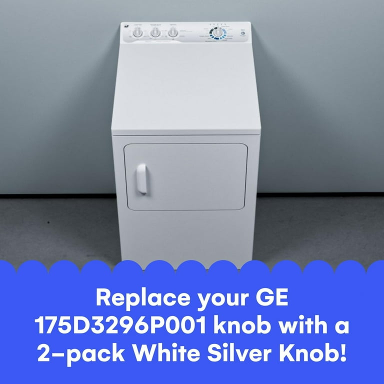 Washer Knob for GE 175D3296 for Washing Machine (Pack of 2