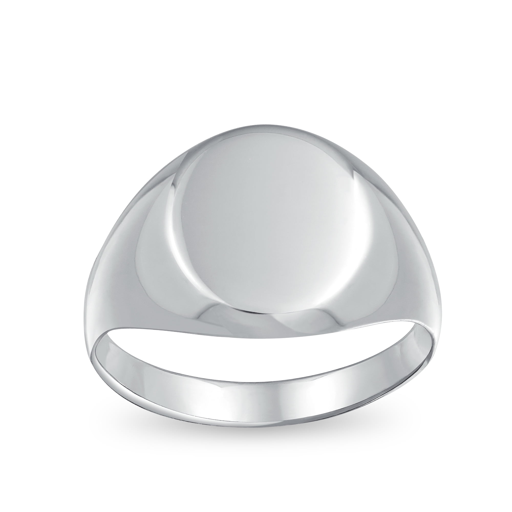Oval Engravable Ring Sterling Silver Polished Mens Womens Oval Engravable Ring Sterling Silver Polished Mens Womens