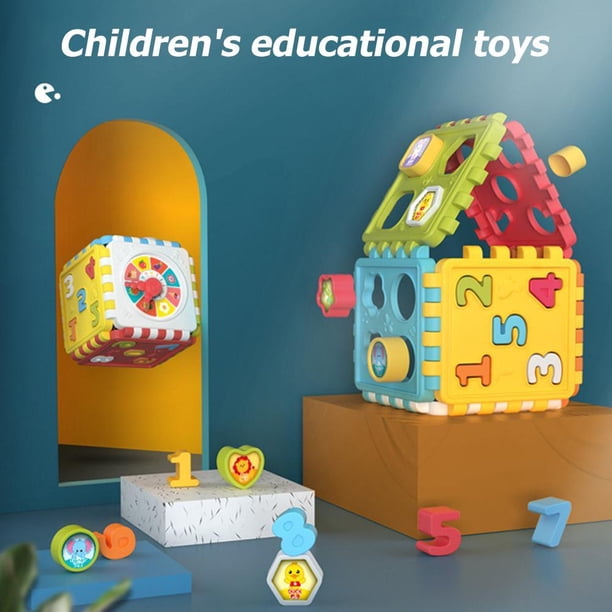 Clasificador de formas coloridas Bloques geométricos Aprendizaje temprano Rompecabezas educativo para niños