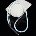 thumbnail image 2 of K-KED crystal gemstone beaded necklace 4mm jasper opal agate quartz amethyst stone-opal, 2 of 6