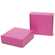 Hot Pink Shipping Boxes | 6" x 6" x 2" Pink Shipping Box | Pink Gift Boxes | Bundle of 20 Mailer Boxes by Fantastapack