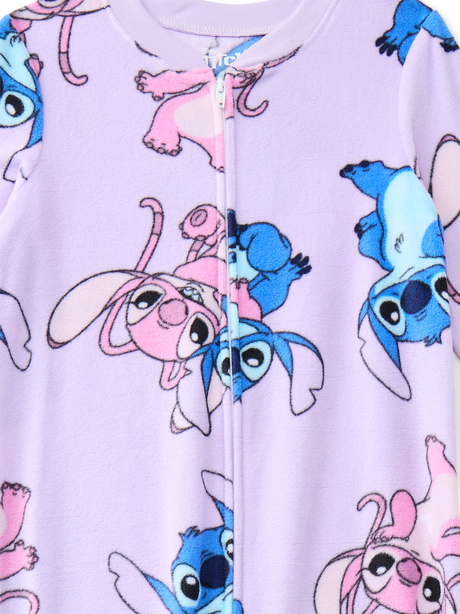 Lilo & Stitch Girls Holiday Onesie Union Suit Pajamas, Sizes 4-12