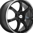 thumbnail image 2 of 1 X Maxxim 026 16X7 5X100 / 5X4.50 73.00 Hub +40 Offset Black Wheel Rim, 2 of 3