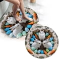 thumbnail image 1 of ERK Easter Decor Easter Bunny Carpet Soft Area Rug For Living Room Bedroom Modern Abstract Floor Mat, 1 of 6