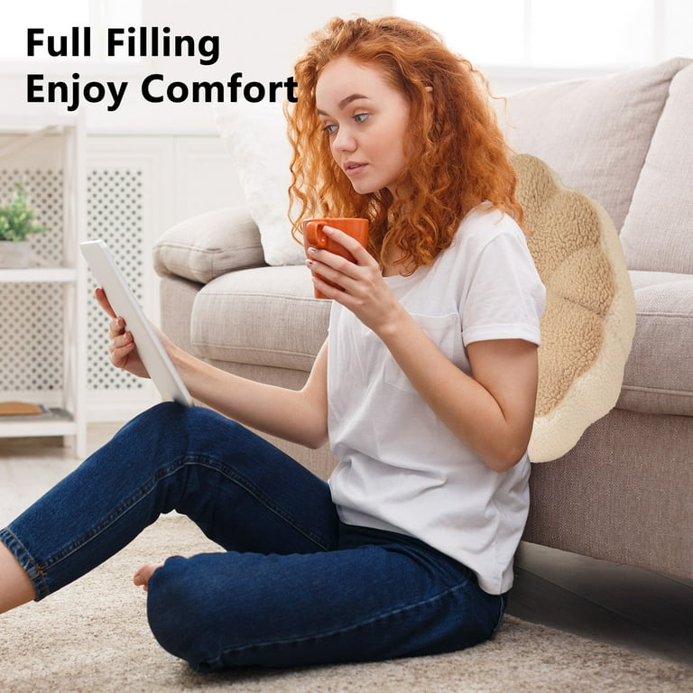 Opehuo Round Floor Pillow Cushion,Decorative Throw Pillows for