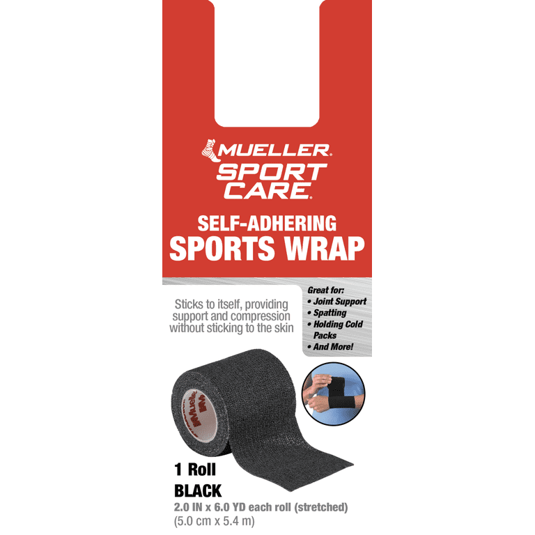 Mueller Sports Wrap, 2" Black, 2-Pack (6 Yards Each) photo 2
