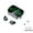 Black set, variant on YD03 Wireless Bluetooth Headset TWS Large Screen Smart Digital Display In Ear Breathing Light