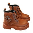 thumbnail image 2 of Girls Boots Girls Fall Boots Girls Boots Small Leather Dance Performance Shoes for Children, 2 of 5