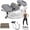 Gray, variant on Side-to-Side Lateral Rocking Fitness Stepper with Digital Display Rock Stepper Machine for Exercise at Home Low-Impact Compact Side Stepper for Full Body Fitness