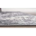 thumbnail image 4 of Unique Loom 3141440 3 ft. 3 in. x 19 ft. 8 in. Larvotto Sofia Runner Rug, Gray, 4 of 5