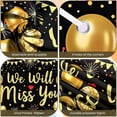 thumbnail image 4 of Gold Theme Farewell Banner Glitter Send-off Backdrop Heart-shaped Balloons Firework Decorations We Will Miss You Background for Farewell Party Send-off Event Memorial Gathering, 4 of 9