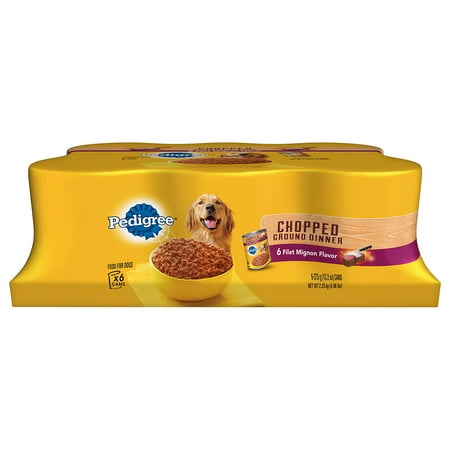 UPC 023100111278 product image for (6 Pack) Pedigree Chopped Ground Dinner Filet Mignon Wet Dog Food, 13.2 Oz | upcitemdb.com