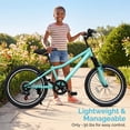 thumbnail image 5 of Ambifirner 20" Mountain Bike, 7-Speed Dual Suspension, Sturdy Steel Frame Disc Brake, Excellent Twist Shifting for Trail Green, 5 of 9