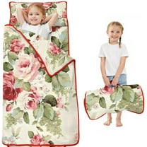 Pioneer Flower Floral Print Pattern Toddler Nap Mats for Kids Preschool,Sleeping Mat Bag or Kids,Toddler Sleeping Bag,Toddler Nap Mat or Daycare