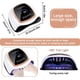 thumbnail image 2 of Lámpara UV para uñas, secador de uñas profesional automático UV LED de 168 W, secado rápido, 42 LED, pantalla LCD grande, 4 temporizadores (30/60/90/120 s) para esmaltes semipermanentes, gel y esmalte, 2 of 5