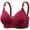 #1_Red, variant on Daisy Bras for Older Women Plus Size Bra Front Closure Sports Bralettes No Underwire Full Support Front Button Push Up Brassiere Everyday Bras