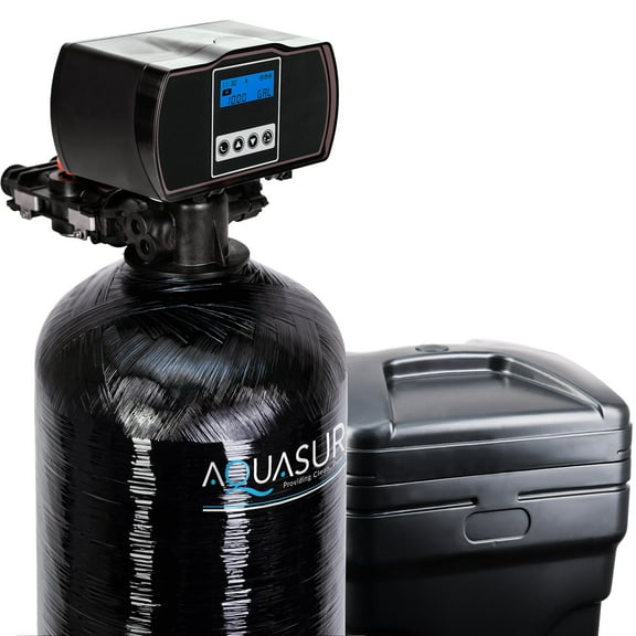 Aquasure USA Harmony Series 48,000 Grains Water Softener plus Iron Removal w/Aquatrol Digital Head and Premium Grade Fine Mesh Resin