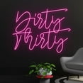 thumbnail image 2 of Handmadetneonsign Dirty Thirsty Neon Sign, Custom Dirty Thirsty Name LED Light, Personalized Inspirational Quote, Wall Décor, 2 of 5