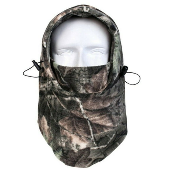 Balaclava Ski Mask Thermal Cold Weather Full Face Mask Cover for Men Women Warmer Adjustable Camouflage Neck Hood Scarf Hat