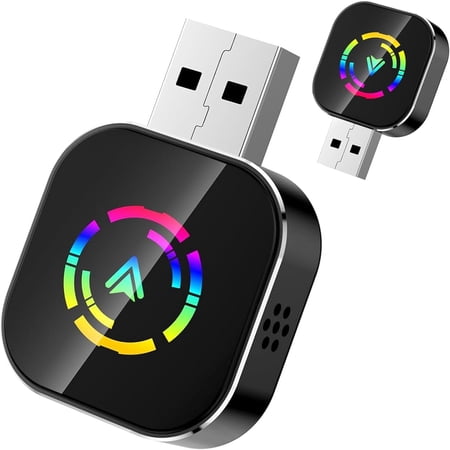 Wrong Duck Wireless CarPlay Adapter for iPhone, Bluetooth 5.0 & Dual-Band WiFi, Convert Wired CarPlay to Wireless, Mini Plug and Play, Stable No Delay