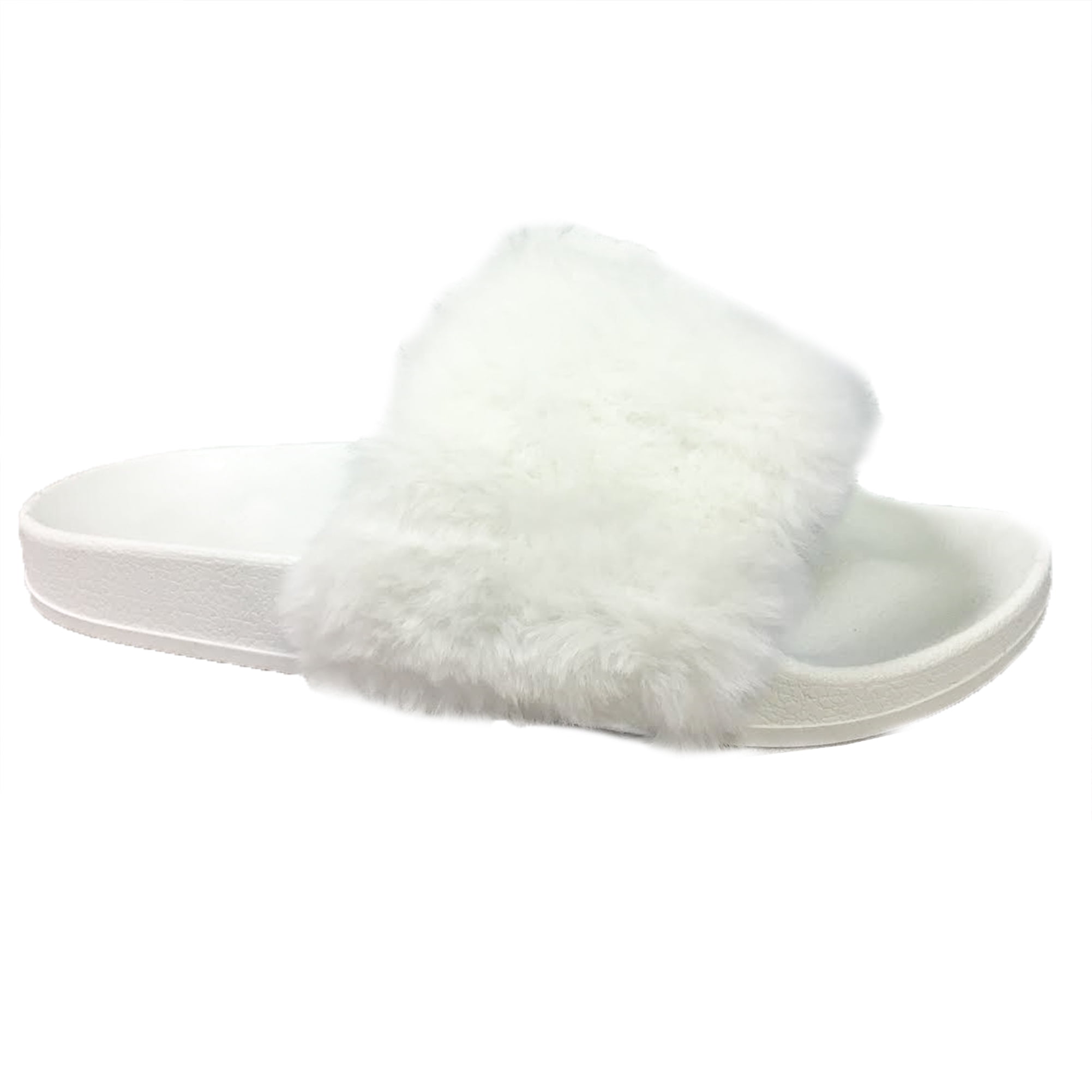 puffy woven slides