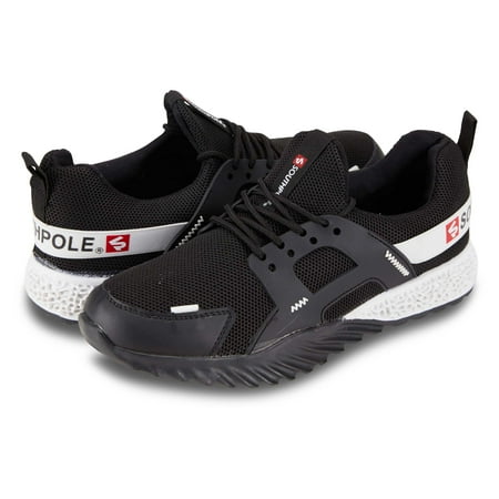 

SouthPole Boys Lightweight Athletic Running Walking Gym Shoes Casual Sports Shoes Fashion Sneakers Walking Shoes Black Size 6