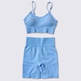 thumbnail image 3 of Conjunto de Yoga sin costuras para mujer, camisas de entrenamiento, pantalones deportivos, sujetador, trajes de gimnasio, conjuntos deportivos, 3 of 5