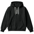 thumbnail image 4 of XIAOCHA Men Hoodies Waffle Knit Drawstring Quarter Zip Pullover Hooded Sweatshirt Kangaroo Pocket Long Sleeve Oversized Hoodie Sport Top [, 4 of 4