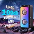 thumbnail image 3 of FanFun Portable Karaoke Machine with 2 Microphones, Home Karaoke System, Bluetooth Speaker with Party Light, Recording Function, Remote Control, 3 of 11